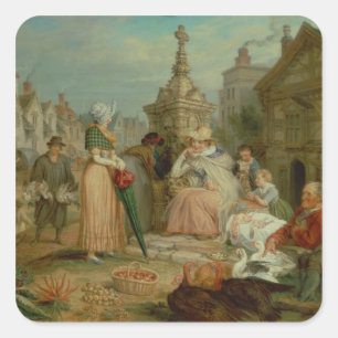 Adesivo Quadrado Mostra justa