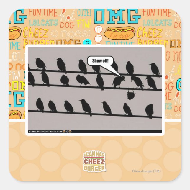 Adesivo Quadrado Mostre-se! (Frente)