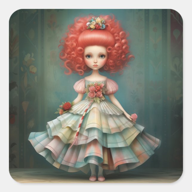 Adesivo Quadrado MOTHER GINGER Nutcracker Fashion Ballet (Frente)