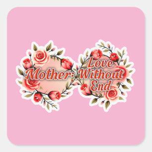 Adesivo Quadrado Mother Love Without End – Floral Design