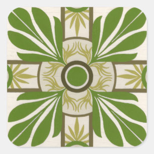 Adesivo Quadrado Motif de Palma Não Embelado I