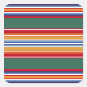 Adesivo Quadrado motifs têxteis tradicionais indígenas da américa