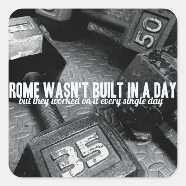 Adesivo Quadrado Motivação da Construção de Portos (Frente)