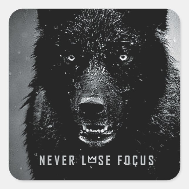 Adesivo Quadrado Motivação de Gym de Workout de malhação (Frente)