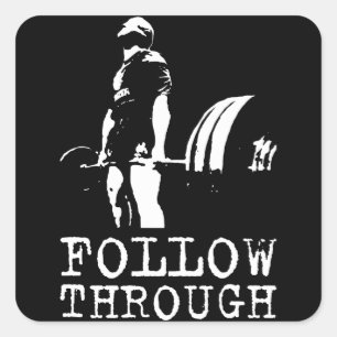 Adesivo Quadrado Motivação de Workout