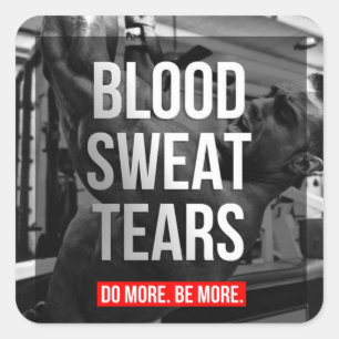 Adesivo Quadrado Motivação de Workout