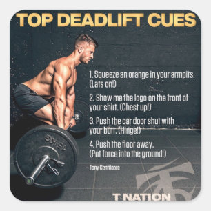 Adesivo Quadrado Motivação de Workout de Gym de Construção de E