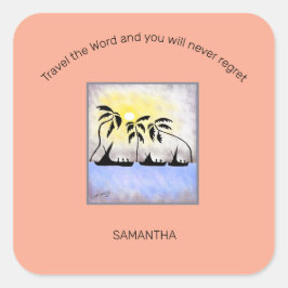 Adesivo Quadrado Motivação, Incrível Vela Cheia