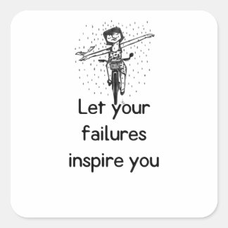 Adesivo Quadrado Motivational life quote Sticker