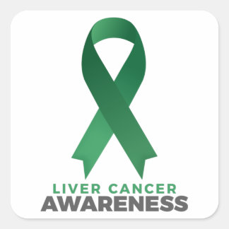 Adesivo Quadrado Motivational Liver Cancer Awareness quotes sayings