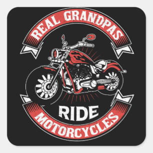 Adesivo Quadrado Motocicletas Real Grandpas