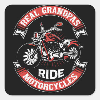 Adesivo Quadrado Motocicletas Real Grandpas