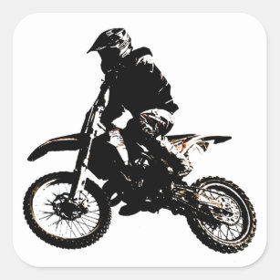 Adesivo Quadrado Motocross motocicleta