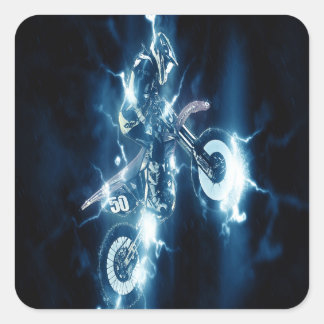 Adesivo Quadrado Motocross personalizado