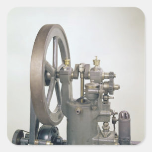 Adesivo Quadrado Motor a combustão interna, 1876