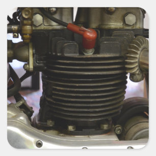 Adesivo Quadrado Motor de BSA A7