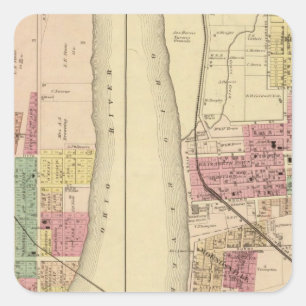 Adesivo Quadrado Moundsville, Virgínia Ocidental