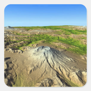 Adesivo Quadrado Mount Saint Helens