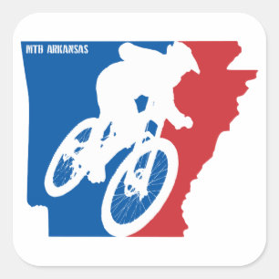 Adesivo Quadrado Mountain Bike Arkansas