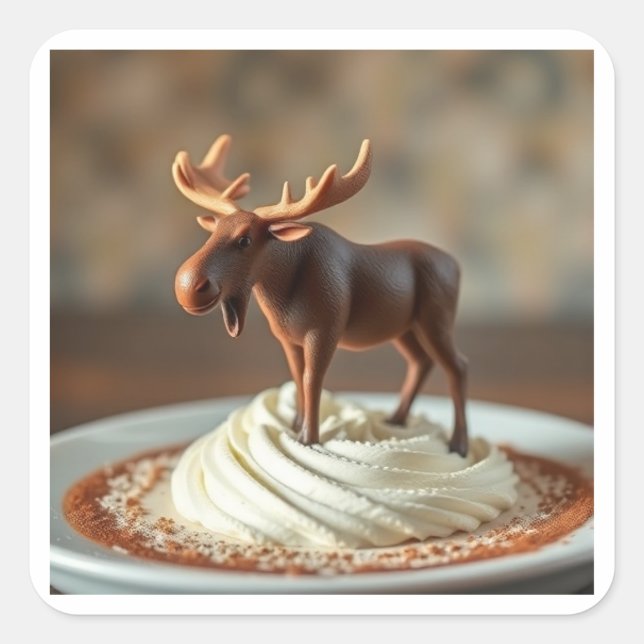 Adesivo Quadrado Mousse Moose (Frente)