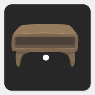 Adesivo Quadrado Móvel brilhante mesa lateral dinamarquesa moderna