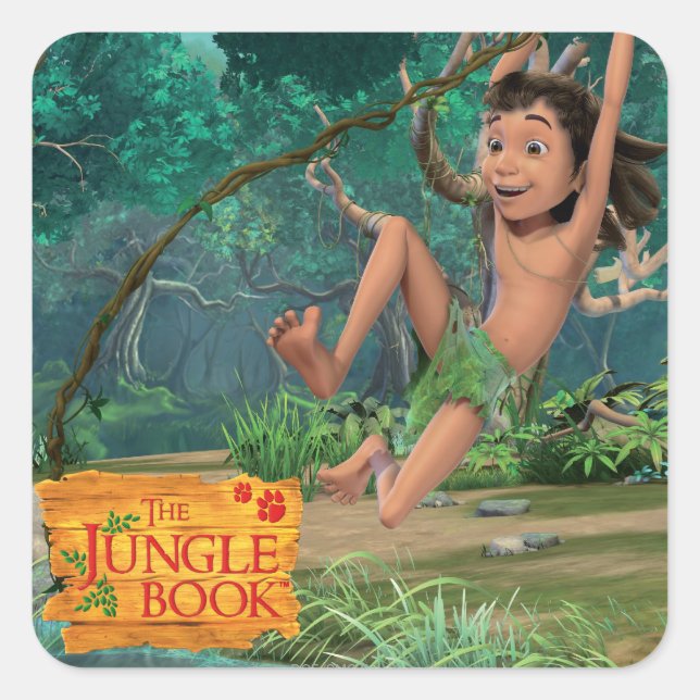 Adesivo Quadrado Mowgli 5 (Frente)