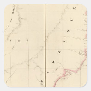 Adesivo Quadrado Mozambique África 47