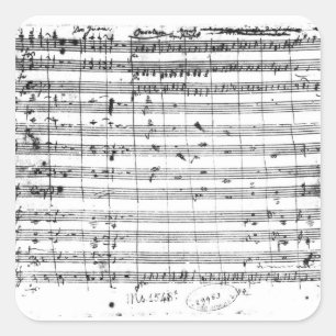 Adesivo Quadrado Ms.1548 Ouverture da ópera 'Don Giovanni