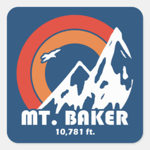 Adesivo Quadrado Mt. Baker Sun Eagle