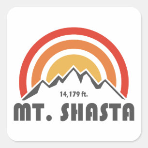 Adesivo Quadrado Mt. Shasta