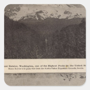 Adesivo Quadrado Mt Snoqualmie mais chuvoso R