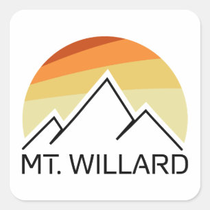 Adesivo Quadrado Mt. Willard New Hampshire Retro