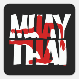 Adesivo Quadrado Muay Thai