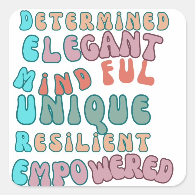 Adesivo Quadrado muito humilde mente (Frente)