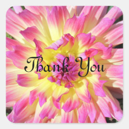 Adesivo Quadrado Muito obrigado.