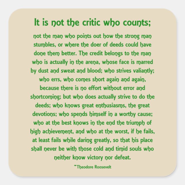 Adesivo Quadrado Muito ousado (Frente)