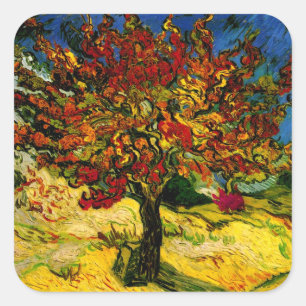 Adesivo Quadrado Mulberry Tree Van Gogh Fine Art