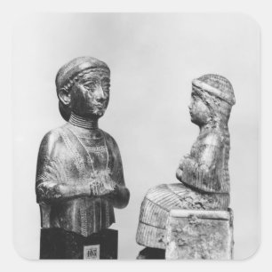 Adesivo Quadrado Mulher com o xaile