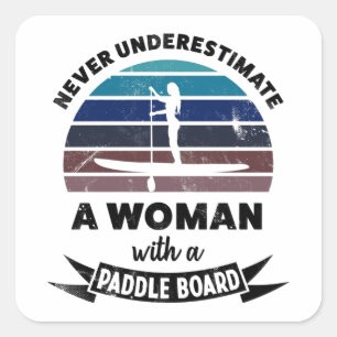 Adesivo Quadrado Mulher com um Conselho Engraçado Presente Mãe