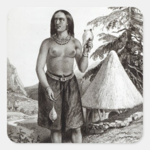 Adesivo Quadrado Mulher de Galla