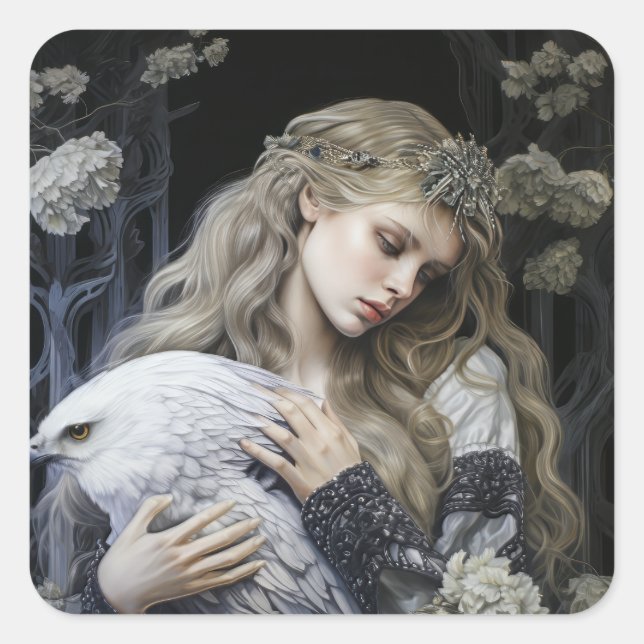 Adesivo Quadrado Mulher do Conde Fada (Frente)