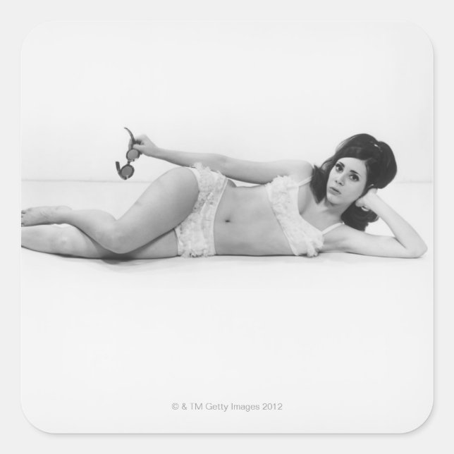 Adesivo Quadrado Mulher em maiôs (Frente)