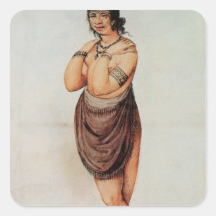 Adesivo Quadrado Mulher indiana