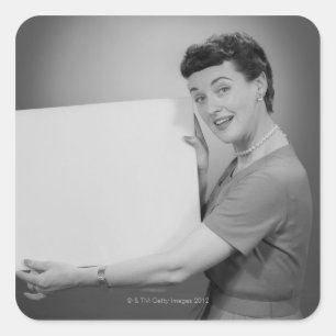 Adesivo Quadrado Mulher madura