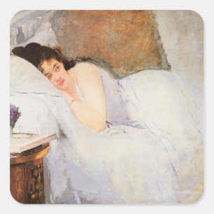 Adesivo Quadrado Mulher que desperta, 1876 (óleo em canvas)