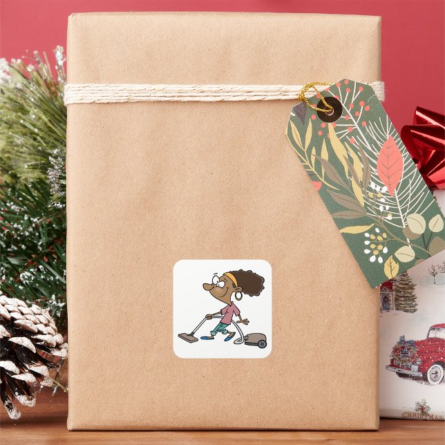 Adesivo Quadrado Mulher Vacinada (Criador carregado)