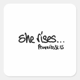 Adesivo Quadrado Mulheres cristãs no Dia Internacional da Mulher