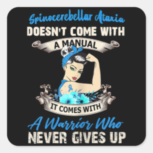 Adesivo Quadrado Mulheres Espinocerebelo Ataxia não vem com