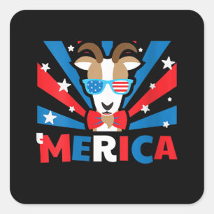 Adesivo Quadrado Mulheres Merica Goat