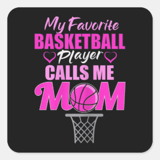 Adesivo Quadrado Mulheres Meu Jogador De Basquete Favorito Me Liga